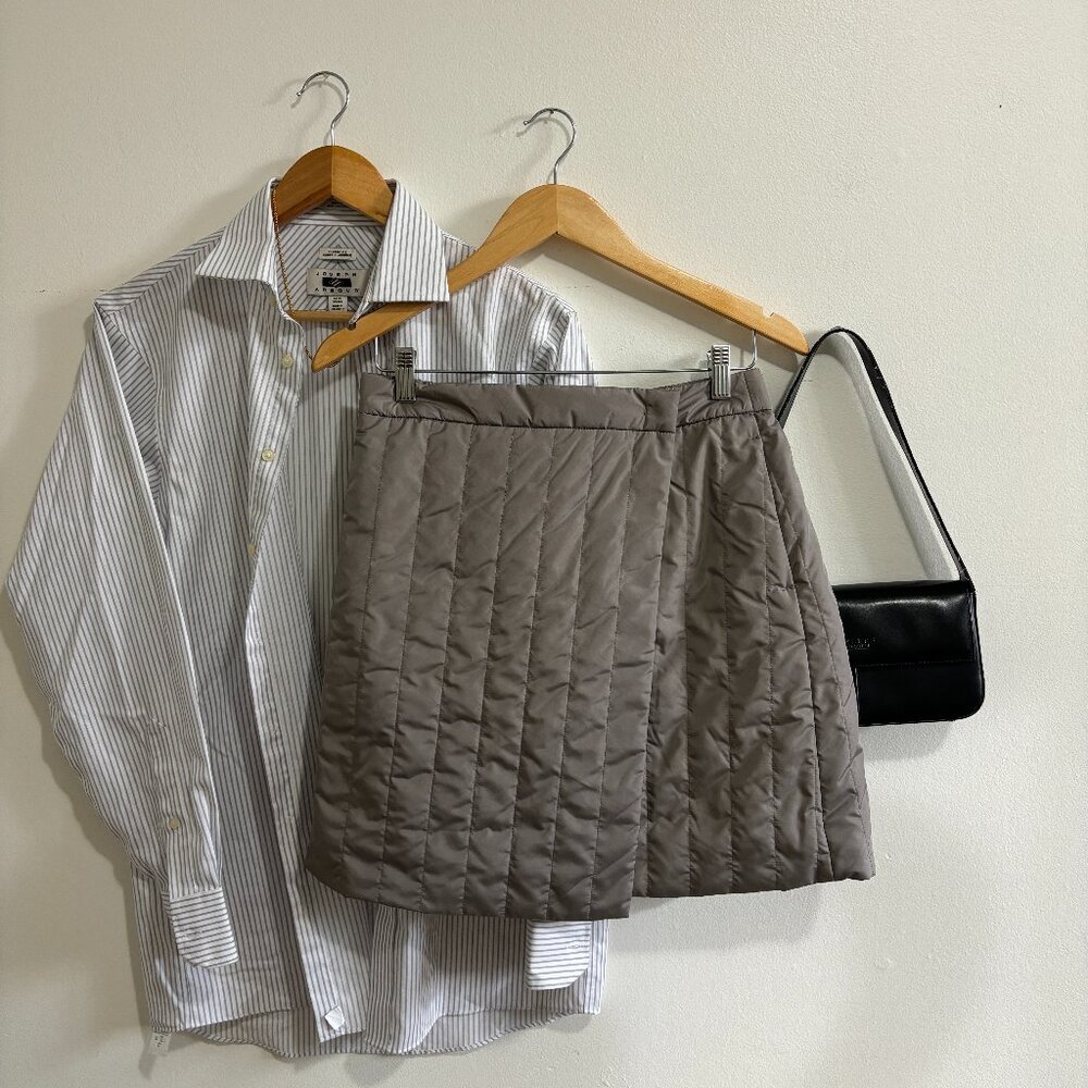 Puffer Mini Grey Skirt